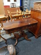 19TH CENTURY TURN OVER LEAF TABLE