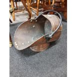 HEAVY COPPER COAL SCUTTLE