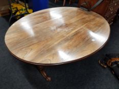ANTIQUE OVAL ROSEWOOD TABLE