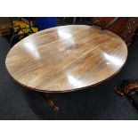 ANTIQUE OVAL ROSEWOOD TABLE