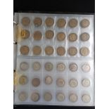 FOLDER OF COINS TO INCLUDE SILVER