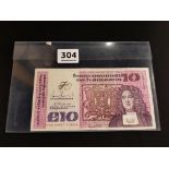 CENTRAL BANK OF IRELAND £10.00 NOTE