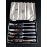 CASED SILVER CUTLERY