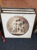 SET OF 4 19TH CENTURY CLASSICAL ENGRAVINGS