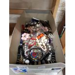 BOX OF COSTUME JEWELLERY