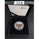 2017 UK REMEMBRANCE DAY SILVER PIEDFORT £5