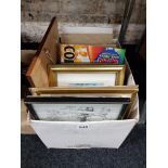 BOX OF PHOTO FRAMES, PRINTS ETC