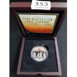 1916-2016 THE BATTLE OF THE SOMME SILVER PROOF £5 COIN