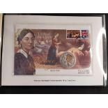 FLORENCE NIGHTINGALE COMMEMORATIVE SILVER COIN COVER