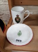 RUC CRESTED CUP AND PLATE