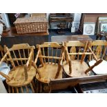 8 PINE KITCHEN CHAIRS