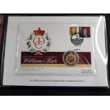 PRINCE WILLIAM AND CATHERINE MIDDLETON THE ROYAL ENGAGEMENT SILVER COMMEMORATIVE COVER