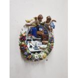 ANTIQUE CHERUB MIRROR