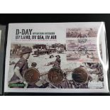 1944 BY LAND BY SEA BY AIR D-DAY 70TH ANNIVERSARY COMMEMORATIVE COIN COVER