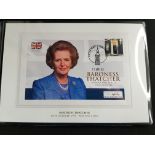1926-2013 THE BARONESS THATCHER MEDAL COMMEMORATIVE COVER