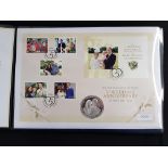 THE DUKE AND DUCHESS OF CAMBRIDGE 5TH WEDDING ANNIVERSARY £5 SILVER PROOF COIN COVER