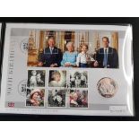 HER MAHESTY THE QUEENS 90TH BIRTHDAY £5 SILVER PROOF COIN ULTIMATE COVER