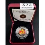 2013 $10 FINE SILVER COIN THE MAPLE LEAF