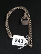 SILVER CHAIN WITH SILVER FOB