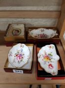 4 PIECES OF BOXED CROWN DERBY