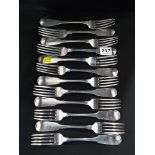 12 DINNER FORKS DUBLIN 1833