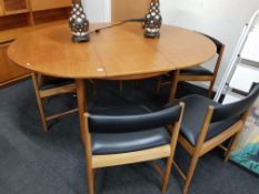MACKINTOSH DINING TABLE AND 6 CHAIRS
