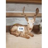 BESWICK 14CM MODEL OF A STAG LYING DOWN 1941/1975