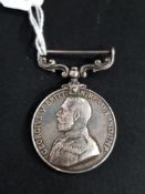 FIRST WORLD WAR SILVER MEDAL GEORGE V FOR BRAVERY IN THE FIELD PTE H.LINDLEY, WEST YORKSHIRE REG