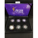 THE OFFICIAL PETER PAN SILVER PROOF 50P SET