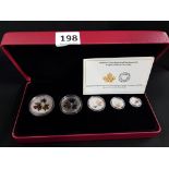 THE 2016 ROYAL CANADIAN MINT LONGEST REIGNING MONARCH FRACTIONAL SILVER MAPLE LEAF SET