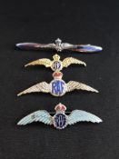 COLLECTION OF OLD RAF SWETHEART BROOCHES