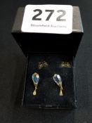 2 PAIRS OF 9 CARAT GOLD EARRINGS
