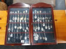 2 CASES OF COLLECTORS SPOONS