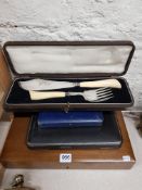 5 CASED CUTLERY SETS