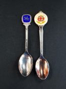 SILVER WILLIAM OF ORANGE SPOON AND 1 OTHER