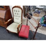 CHAIR, STOOL AND TOWEL RAIL