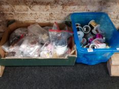 2 BOXES OF JEWELLERY MAKING ITEMS