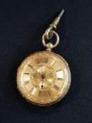 18 CARAT GOLD FOB WATCH 52G TOTAL