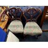 2 VICTORIAN DINING CHAIRS