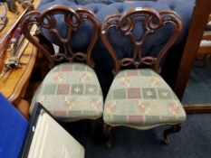 2 VICTORIAN DINING CHAIRS