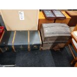 2 ANTIQUE TRAVEL TRUNKS