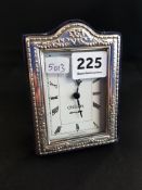 SILVER MOUNTED CLOCK