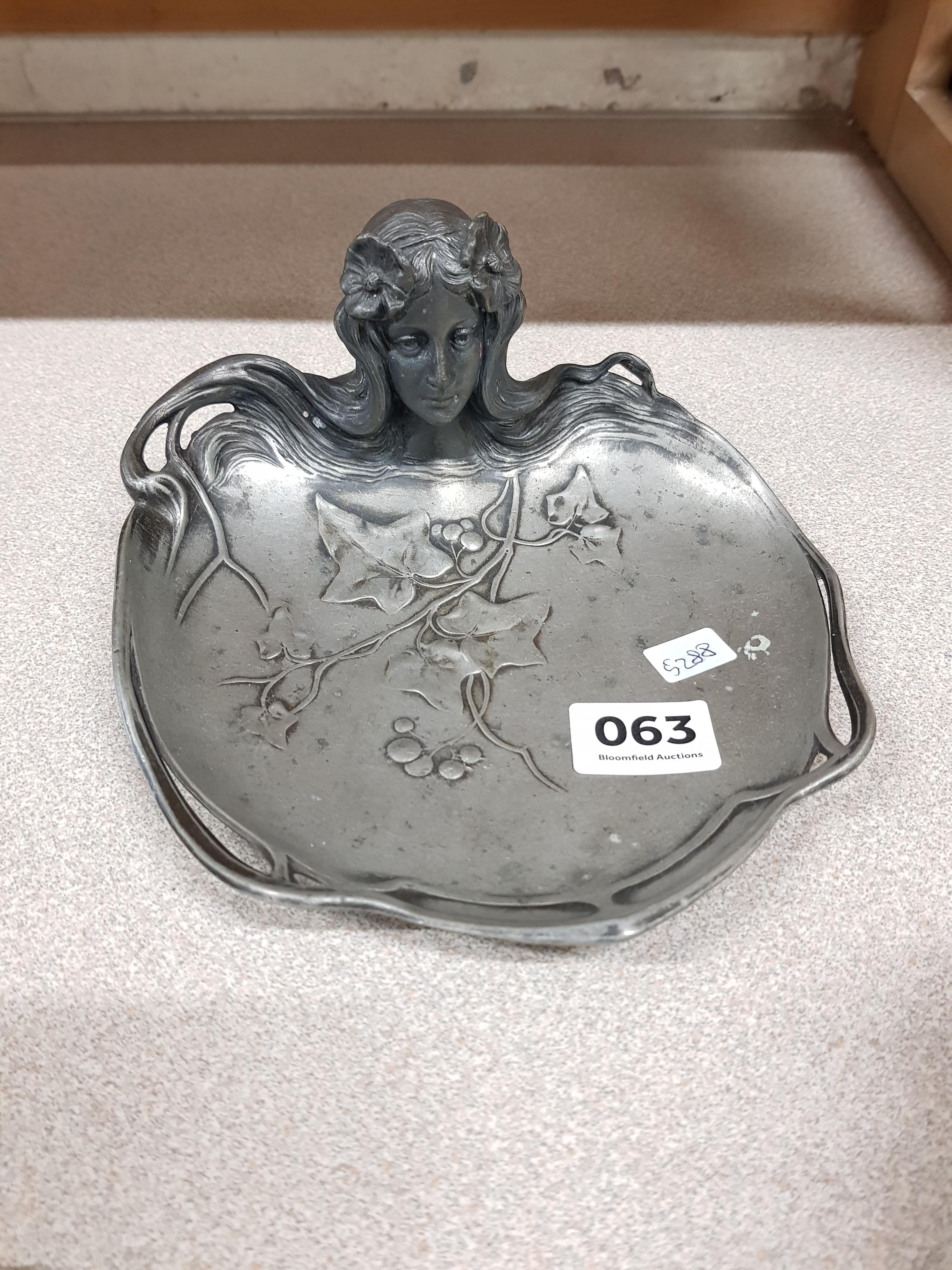 ART NOUVEAU DISH BY W.M.F