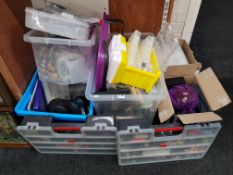 LARGE BOX OF JEWELLERY MAKING ITEMS