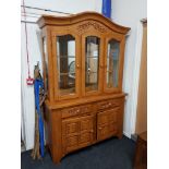 PINE DISPLAY CABINET