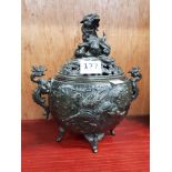 BRONZE INCENSE BURNER