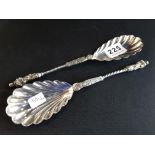 PAIR OF LARGE APOSTLE SPOONS: SHEFFIELD 1915