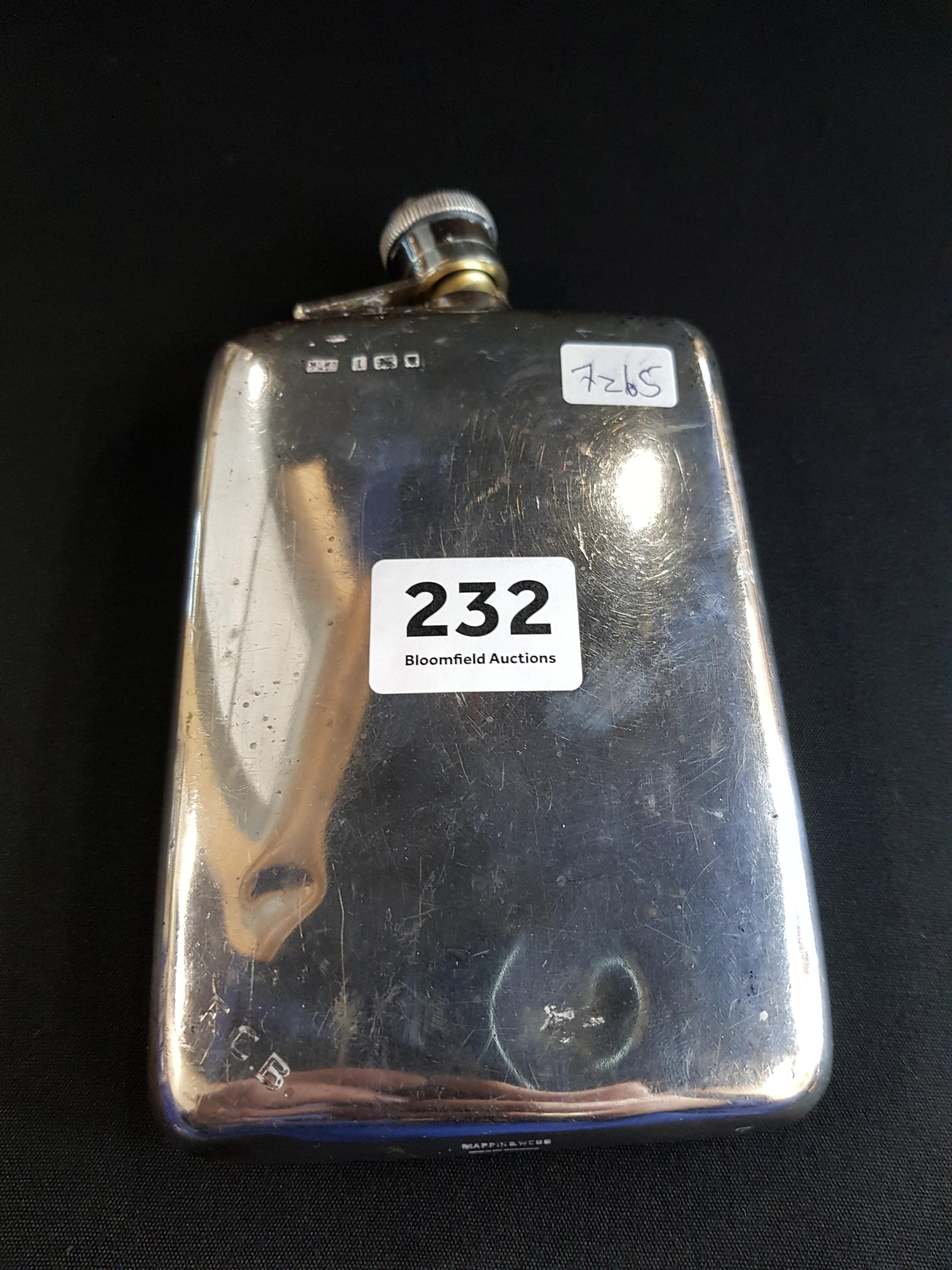 SILVER HIP FLASK