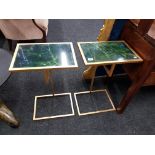 PAIR OPF MATCHING TALL ART DECO STYLE LAMP TABLES