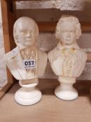PAIR OF CLASSICAL BUSTS